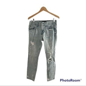 PacSun mens distressed blue skinny jeans, 30x30